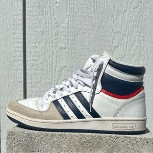 Men’s Adidas Top Ten RB High Top Red White and Blue Size 11